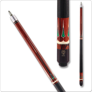 McDermott G706 Cue – Cocobolo, Recon Ivory & Malachite Inlays – Intimidator Shaft – 13mm Navigator Tip