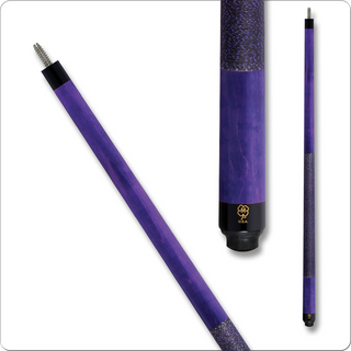 McDermott GS14 Pool Cue – Purple Stained Maple, Tiger Everest Tip – 13mm, 29" Shaft – [18oz|19oz|20oz|21oz]