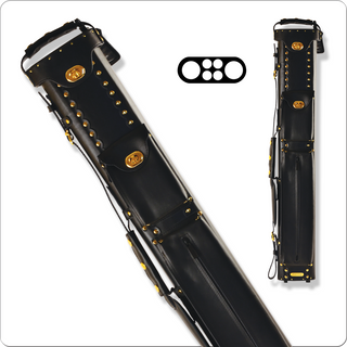Instroke ISC24 Cowboy Cue Case – 2 Butts / 4 Shafts – Leather Hard Pool Cue Case