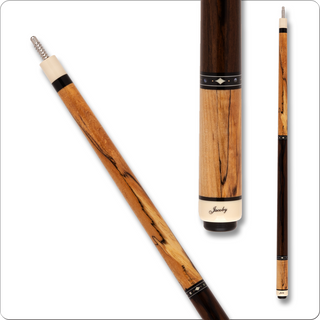 Jacoby JCB14 Pool Cue | 12.75mm Tiger Everest Tip | Spalted Maple | Radial Pin | USA Made