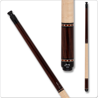 Jacoby JCB2501 HB1 V2 Cue | 12.75mm Tiger Everest Tip | Zircote & Birdseye Maple | Radial Pin | USA Made