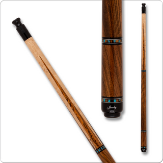 Jacoby JCB2502 HB2 V2 Cue | 12.75mm Tiger Everest Tip | Birdseye Maple with Bocote Points | Radial Pin | USA Made