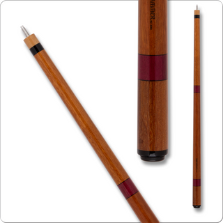 Joss JOSTHIW Ironwood Thor Hammer Break Cue – 13mm Joss Tip – 29" Hard Rock Maple – Piloted 5/16x14 – Phenolic Joint – Ironwood with Purpleheart Bands – Made in USA