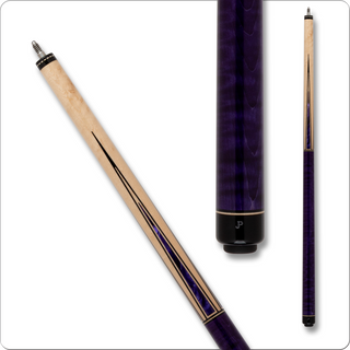 Pechauer JP2508 JP Series Cue – Purple Pearl Points, 12.75mm Jade Tip, Hard Maple Shaft