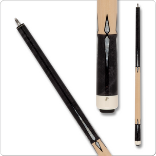 Pechauer JP2510 JP Series Cue – Carbon Maple with Ebony Pearl Inlays, 12.75mm Jade Tip