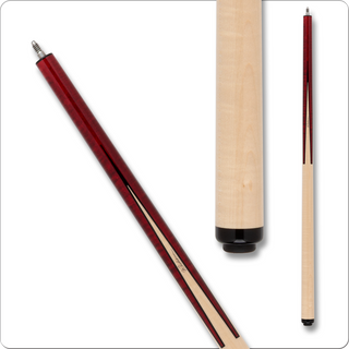 Pechauer JP25R02 Pro Series Cue – Wine Stained Figured Maple, 12.75mm Jade Tip, No Wrap