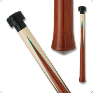 Lucasi L2000JC Jump Cue – Maple with Cocobolo Points – 13mm Bakelite Tip – Uni-Loc – Solid Maple Shaft