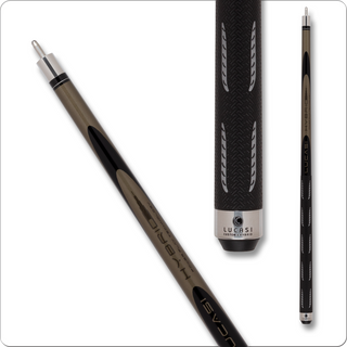 Lucasi LH40 Hybrid Cue – Uni-Loc – Kamui Tip – Hybrid Shaft – G5 Grip – Grey/Black/Silver Design