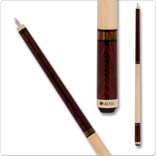 Lucasi LZC11 Custom Cue – 12.75mm Tiger Everest Tip, Zero Flexpoint Shaft, 29" Solid Maple, Uni-Loc Joint, Super Birdseye Maple with Exotic Rengas (18oz–21oz)