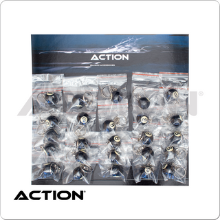 Action NI8BK25 8-Ball Key Chain – Card of 25 | Bulk Pack
