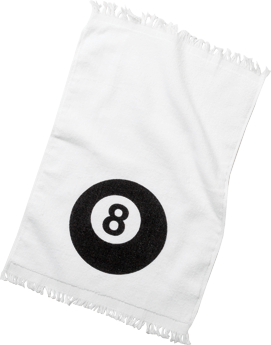 Action NI8BT 8-Ball Towel | Microfiber Billiards Towel