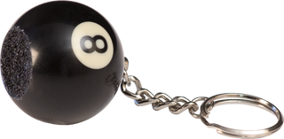 Action NI8SKR1 – 8-Ball Keychain Scuffer | Compact 1-Inch Billiards Cue Tip Scuffer Keychain