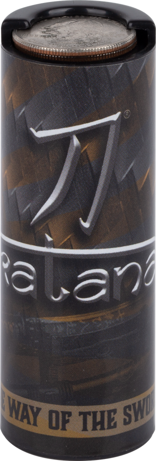 Katana NICHKAT – Coin Holder | Spring-Loaded, Holds Up to $10 in Quarters, Sword Grip Design