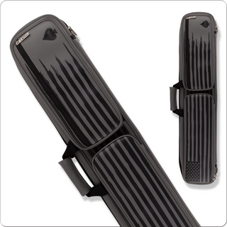 Outlaw OLSCC 4x8 Soft Cue Case – Holds 4 Butts & 8 Shafts, Dark Grey with Black USA Flag