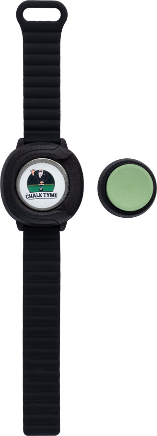 Chalk Tyme QCCT Magnetic Pool Cue Chalk Holder – Watch-Style Adjustable Wristband with Dual Magnets | Compatible with Taom Chalk