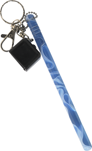 QCFC Acrylic Pool Cue Chalker with Keychain – Durable Acrylic & Vinyl Construction | Available in Blue, Day Glow, Pink, Red & White
