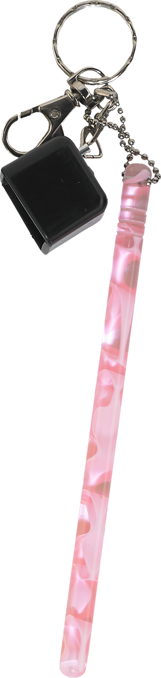 QCFC Acrylic Pool Cue Chalker with Keychain – Durable Acrylic & Vinyl Construction | Available in Blue, Day Glow, Pink, Red & White