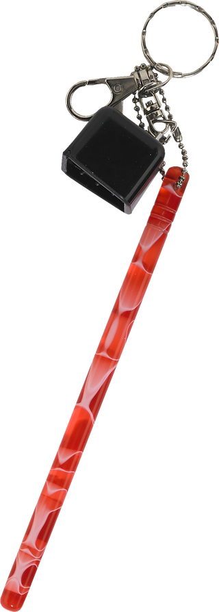 QCFC Acrylic Pool Cue Chalker with Keychain – Durable Acrylic & Vinyl Construction | Available in Blue, Day Glow, Pink, Red & White
