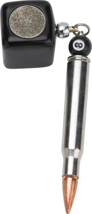 Silver Bullet QCSBCS Pool Cue Chalker with Scuffer – Durable Aluminum Design | Includes Chalk Holder & Tip Scuffer (Multiple Colors)
