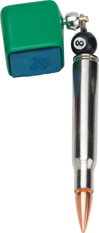 Silver Bullet QCSBCS Pool Cue Chalker with Scuffer – Durable Aluminum Design | Includes Chalk Holder & Tip Scuffer (Multiple Colors)