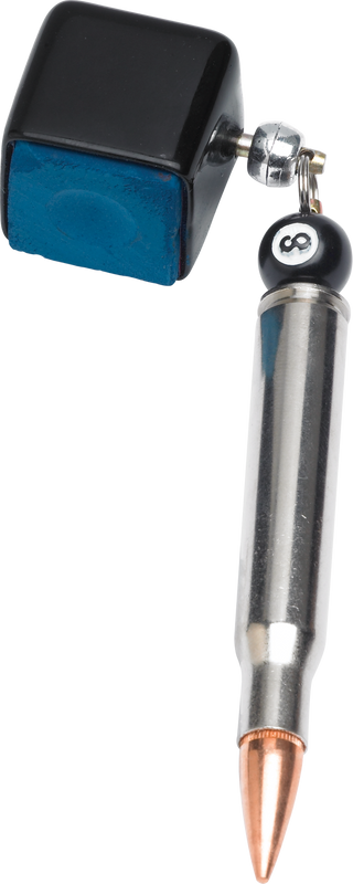 Silver Bullet QCSBPC Pool Cue Chalker – Durable Aluminum Chalk Holder | Compact & Stylish Design (Multiple Colors)