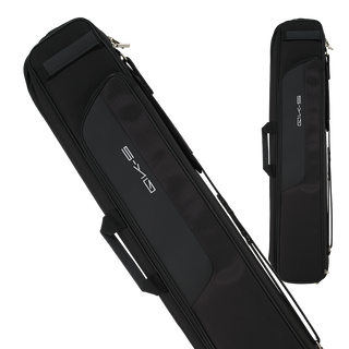 QK-S QKS09 3x4 Soft Cue Case – Black Vinyl, Zippered with Dual Pockets for 3 Butts and 4 Shafts