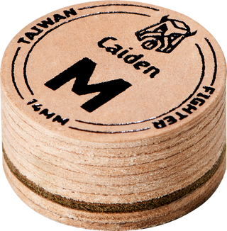 Caiden QTCF Fighter Playing Tip – [Hard/Medium/Soft/Super Soft] Pigskin Cue Tip (Professional Quality)