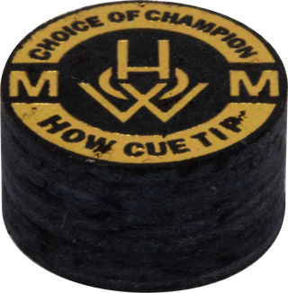 HOW QTHOW Cue Tips – Single Premium 9-Layer Pig Skin Tip – Hard / Medium / Soft – Gold “Choice of Champion”