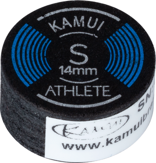 Kamui QTKA Athlete Cue Tip – Single 14mm 8-Layer Pigskin – Soft / Medium / Hard – Optimized for Spin & Power