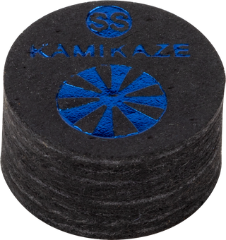Kamikaze QTKZBLK Black Cue Tip – 9-Layer Pig Skin – Hard / Medium / Soft / Super Soft – 14mm