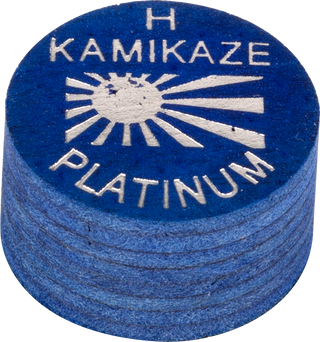 Kamikaze QTKZP Platinum Cue Tip – 8-Layer Japanese Pig Skin – Hard / Medium / Soft / Super Soft – 14mm