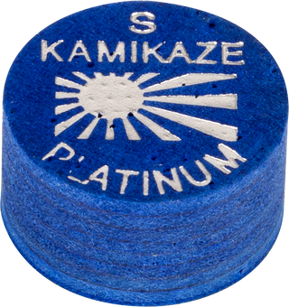 Kamikaze QTKZP Platinum Cue Tip – 8-Layer Japanese Pig Skin – Hard / Medium / Soft / Super Soft – 14mm