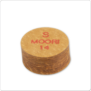 Moori QTMOR Cue Tips – Single Pig Skin Tip – Hard / Medium / Soft – 14mm