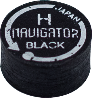 Navigator Black QTNBK Cue Tips – Single Japanese Pigskin Tip – Hard / Medium / Soft / Super Soft – 14mm