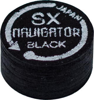 Navigator Black QTNBK Cue Tips – Single Japanese Pigskin Tip – Hard / Medium / Soft / Super Soft – 14mm
