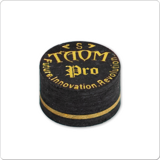 Taom Pro Cue Tip – Single Layered Pig Skin Tip – Hard / Medium / Soft – 14mm – Premium Control & Feel