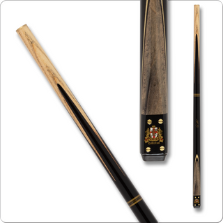 Riley RILS14 Snooker Cue – Heritage Collection Ash Cue with Grey Stain & Cream Sleeve (Medium/Heavy)