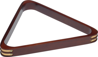 RK8B 8-Ball Wooden Rack with Brass Corners – Durable Billiard Triangle