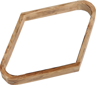 Action RK9D 9-Ball Wood Diamond Rack – Durable Wooden Billiard Rack for Standard 2-1/4" Pool Balls, Multiple Finishes (Chocolate, Honey, Midnight, Rustic, Wine)