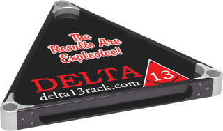 Delta-13 RKDE Elite 8-Ball Rack – Precision Aluminum Pool Triangle with Black Finish – Professional Tournament Quality Billiards Rack