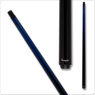 Scorpion SCO122 Sneaky Pete Cue – Blue Teak, Carbon Fiber Shaft, Uni-Loc Quick Release (18–21 oz)