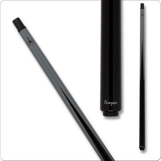 Scorpion SCOCBK Grey Carbon Fiber Break Cue – 13.8mm Phenolic Tip, Uni-Loc Compatible – 18–21 oz