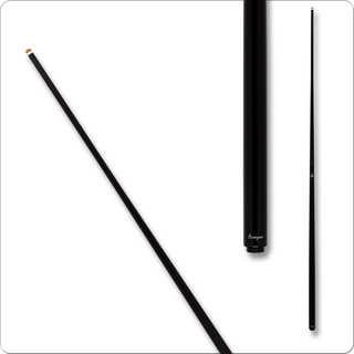 Scorpion SCOOP01 Black One Piece Cue – Fiberglass, 12.25mm Medium Tip, 58" – Multiple Weights