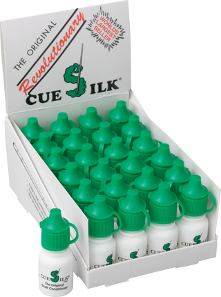 CueSilk SPCS24 – 0.25oz Shaft Conditioner & Sealer | Bulk/Wholesale Cue Maintenance
