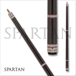 Spartan SPR12 Pool Cue – 19oz, Uni-Loc, Metallic Grey with Pearl & Rose Gold Accents