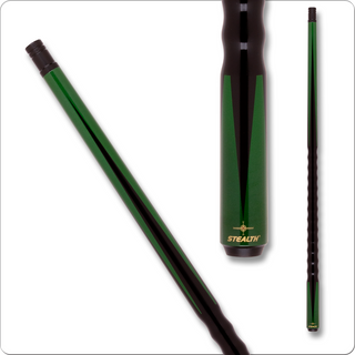 Stealth STH400 Green Metallic Pearl Pool Cue – 12mm Tip, Canadian Maple, Dooley Handle – 18–21oz