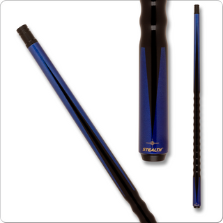 Stealth STH401 Blue Metallic Pearl Pool Cue – 18oz, 19oz, 20oz, 21oz – 12mm Tip, Hard Maple, Unique Dooley Handle