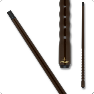 Stealth STH410 Full Chocolate Pool Cue – 12.5mm Tip, Canadian Maple, Dooley Handle – 18oz to 21oz