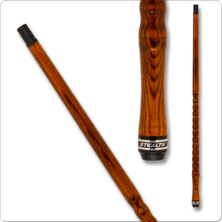 Stealth STH440 Brown Sugar Ashwood Pool Cue - 3-Piece Cue with Dooley Handle (17–21oz)