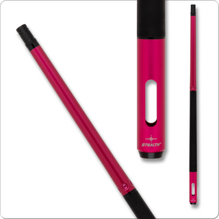 Stealth STH502 Pink Aluminum Series Pool Cue – 12.5mm Layered Leather Tip, 29" Canadian Maple Shaft, 3/8x10 Joint